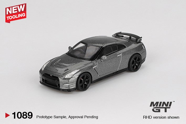 *PRE-ORDER* NISSAN GT-R 2013 Dark Metal Gray (NISMO R35 CRS Version) - 1:64 Scale Diecast Model - MINI GT