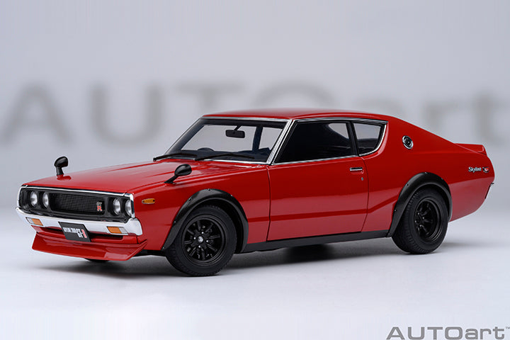 NISSAN SKYLINE 2000 GT-R (KPGC110) TUNED VERSION (RED) - 1:18 SCALE MODEL - AUTOart