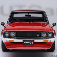 NISSAN SKYLINE 2000 GT-R (KPGC110) TUNED VERSION (RED) - 1:18 SCALE MODEL - AUTOart