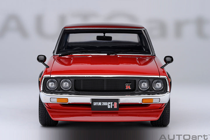 NISSAN SKYLINE 2000 GT-R (KPGC110) TUNED VERSION (RED) - 1:18 SCALE MODEL - AUTOart