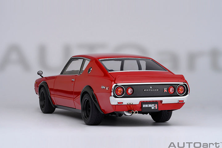 NISSAN SKYLINE 2000 GT-R (KPGC110) TUNED VERSION (RED) - 1:18 SCALE MODEL - AUTOart