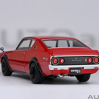 NISSAN SKYLINE 2000 GT-R (KPGC110) TUNED VERSION (RED) - 1:18 SCALE MODEL - AUTOart