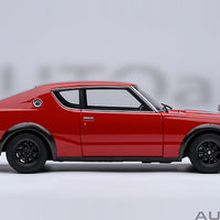 NISSAN SKYLINE 2000 GT-R (KPGC110) TUNED VERSION (RED) - 1:18 SCALE MODEL - AUTOart