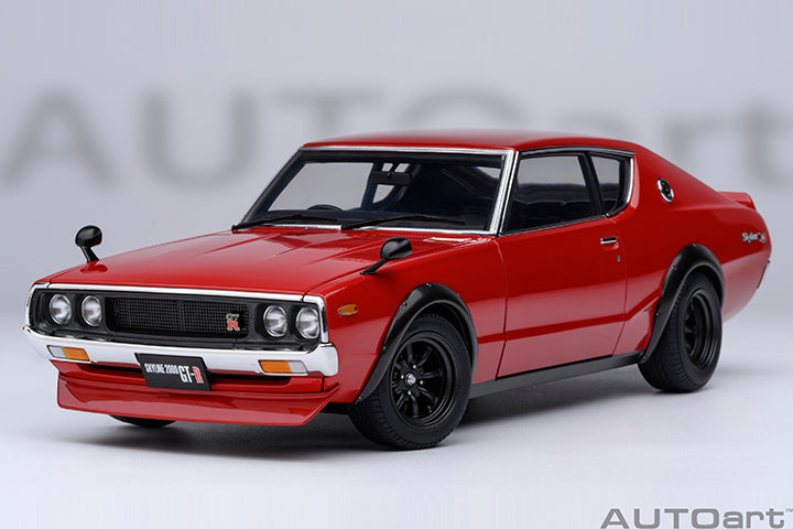 NISSAN SKYLINE 2000 GT-R (KPGC110) TUNED VERSION (RED) - 1:18 SCALE MODEL - AUTOart