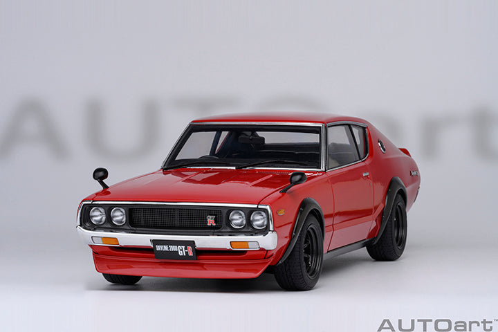 NISSAN SKYLINE 2000 GT-R (KPGC110) TUNED VERSION (RED) - 1:18 SCALE MODEL - AUTOart