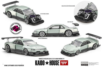 *PRE-ORDER* NISSAN SILVIA S13-R KAIDO WORKS V1 - 1:64 SCALE DIECAST MODEL - MINI GT