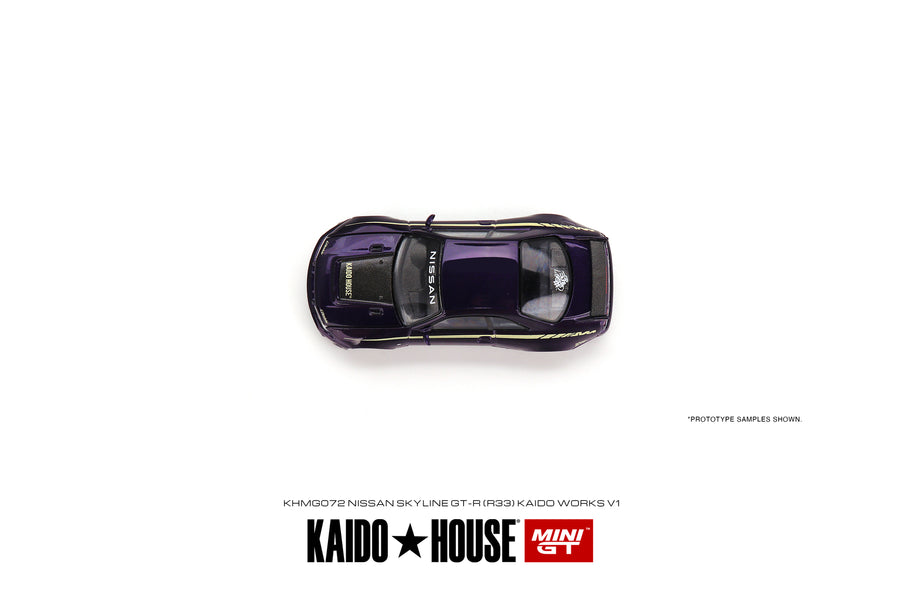 *PRE-ORDER* Nissan Skyline GT-R (R33) Kaido Works V1 - 1:64 Scale Diecast Model - Mini GT