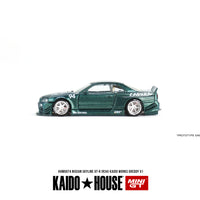 *PRE-ORDER* Nissan Skyline GT-R (R34)  Kaido Works GReddy V1 - 1:64 Scale Diecast Model- Mini GT