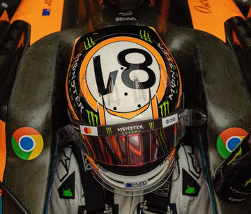 *PRE-ORDER* OSCAR PIASTRI - 2025 MONACO GP - McLAREN FORMULA 1 TEAM - 1:5 SCALE HELMET - SPARK