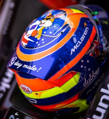 *PRE-ORDER* McLaren F1 Team - Oscar Piastri  Australian GP 2023 - 1:5 Scale Mini Helmet
