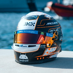 *PRE-ORDER* McLaren F1 Team - Oscar Piastri  Monaco GP 2023 - 1:5 Scale Mini Hemlet