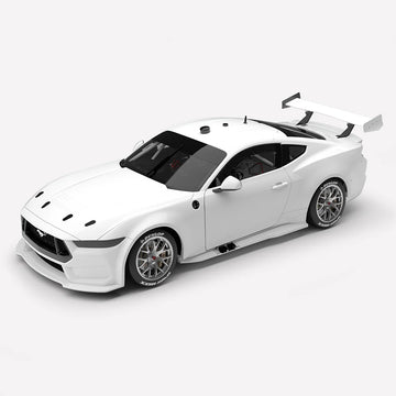*PRE-ORDER* Plain Body Ford Mustang GT Gen3 Supercar - Gloss White - 1:18 Scale Diecast Model - Authentic Collectables