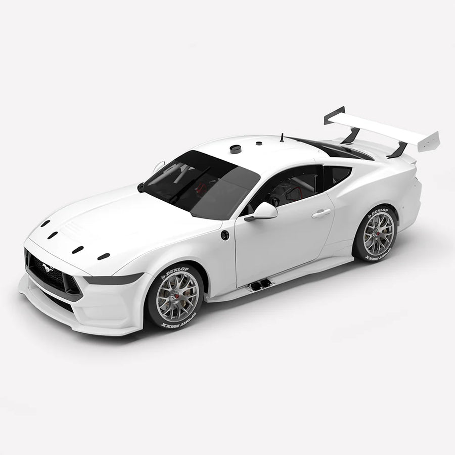 *PRE-ORDER* Plain Body Ford Mustang GT Gen3 Supercar - Gloss White - 1:18 Scale Diecast Model - Authentic Collectables