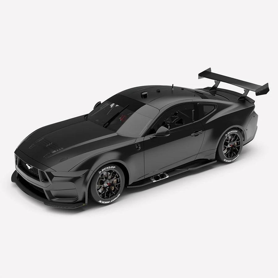 *PRE-ORDER* Plain Body Ford Mustang GT Gen3 Supercar - Matte Black - 1:18 Scale Diecast Model - Authentic Collectables