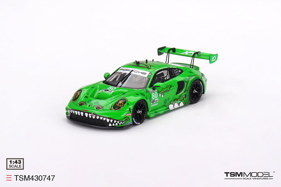 Porsche 911 GT3 R #80 AO Racing 2023 IMSA Sebring 12 Hrs GTD - 1:43 Scale Model car - TSM