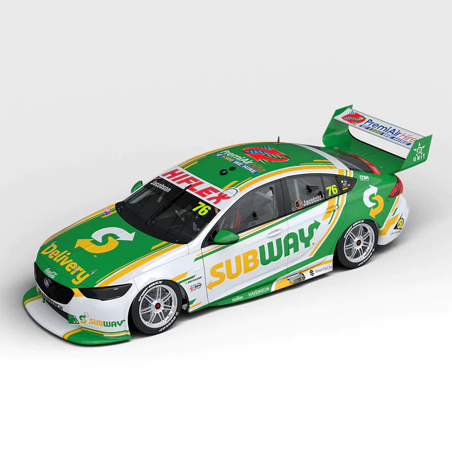 PremiAir Subway Racing #76 Holden ZB Commodore - 2022 Repco Supercars Championship Season - Gary Jacobson - 1:43 Scale Diecast Model