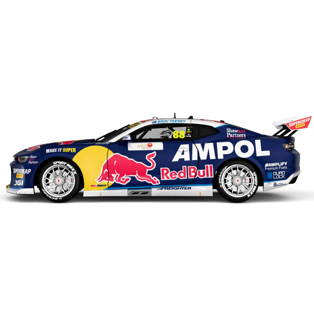 BROC FEENEY - CHEVROLET CAMARO - RED BULL AMPOL RACING - #88 - 2025 - MSS SECURITY MELBOURNE SUPERSPRINT - RACE 4 WINNER - 1:18 SCALE DIECAST MODEL
