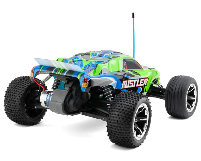 TRAXXAS - RUSTLER - 2WD BRUCHED STADIUM TRUCK - GREEN - 1:10 SCALE