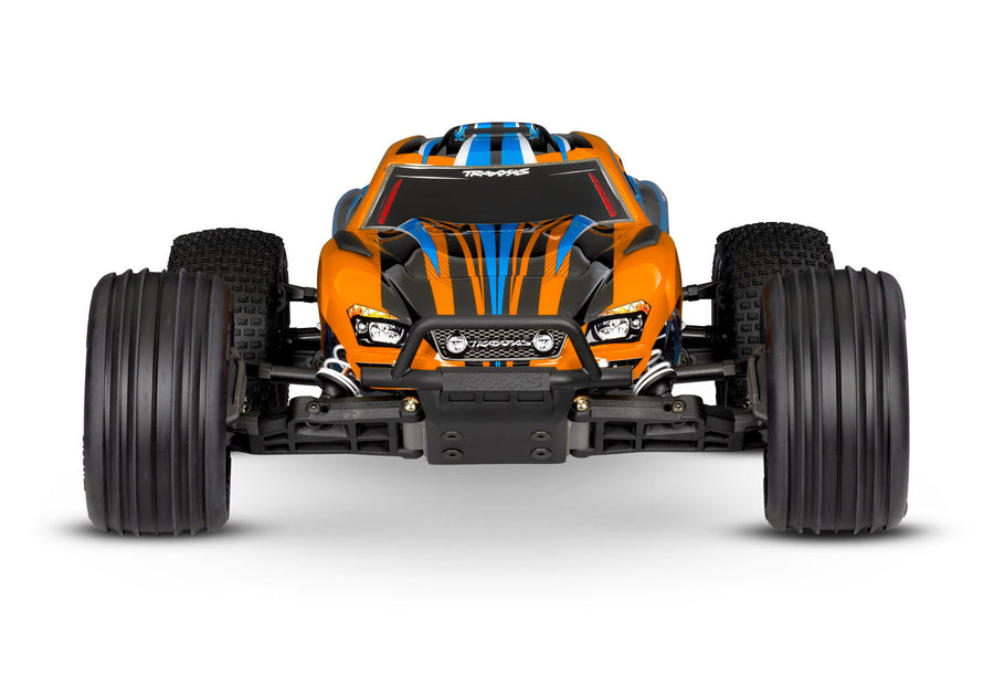 TRAXXAS - RUSTLER - 2WD BRUCHED STADIUM TRUCK - ORANGE - 1:10 SCALE