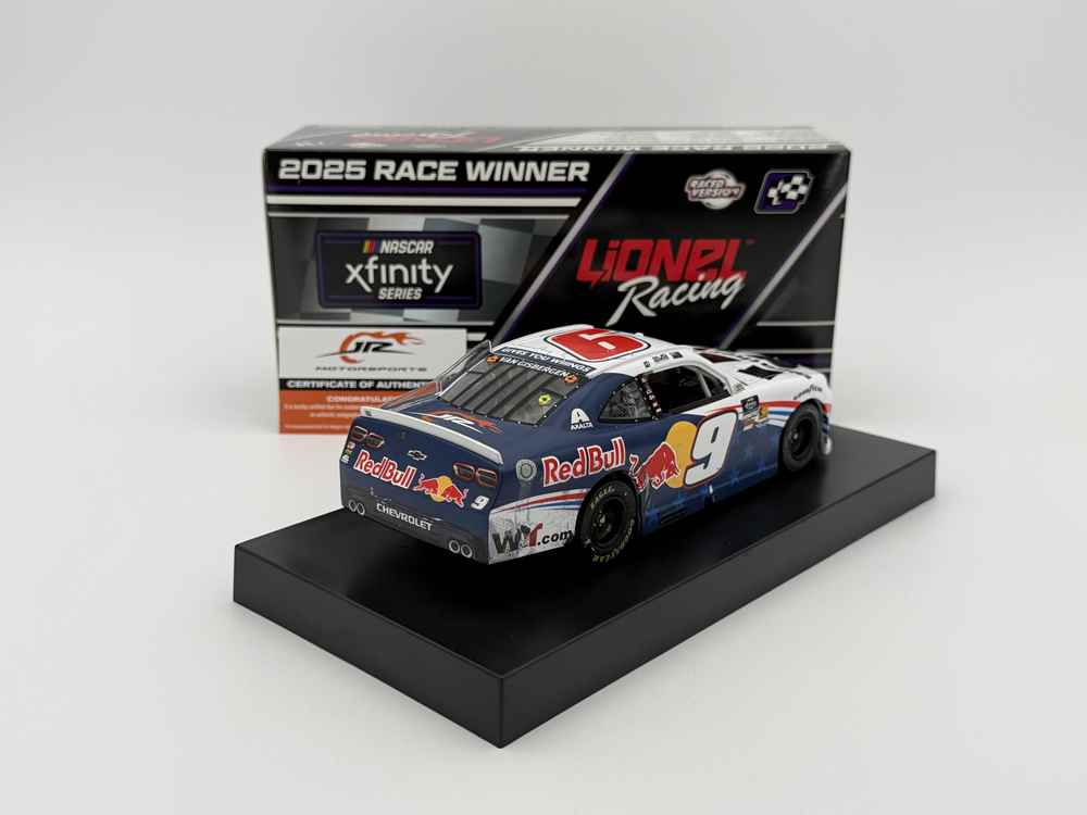 SHANE VAN GISBERGEN 2025 WEATHERTECH/RED BULL CHICAGO RACED WIN 1:24 AUTOGRAPHED ARC DIECAST