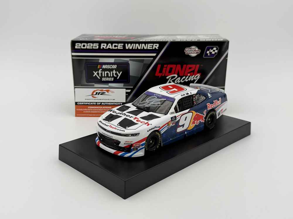 SHANE VAN GISBERGEN 2025 WEATHERTECH/RED BULL CHICAGO RACED WIN 1:24 AUTOGRAPHED ARC DIECAST