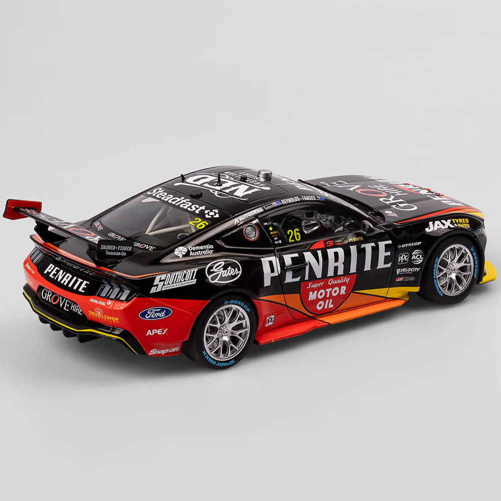 David Reynolds & Garth Tander - Penrite Racing #26 Ford Mustang GT - 2023 Sandown 500 Retro Livery - 1:18 Scale Diecast Model - AUTHENTIC COLLECTABLES