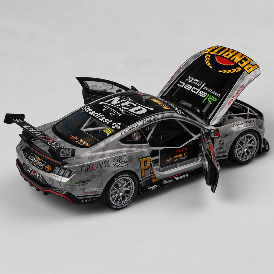 Richie Stanaway - Penrite Racing #26 Ford Mustang GT - 2024 ITM Taupo Super400 Native Livery - 1:18 Scale Diecast Model - Authentic Collectables