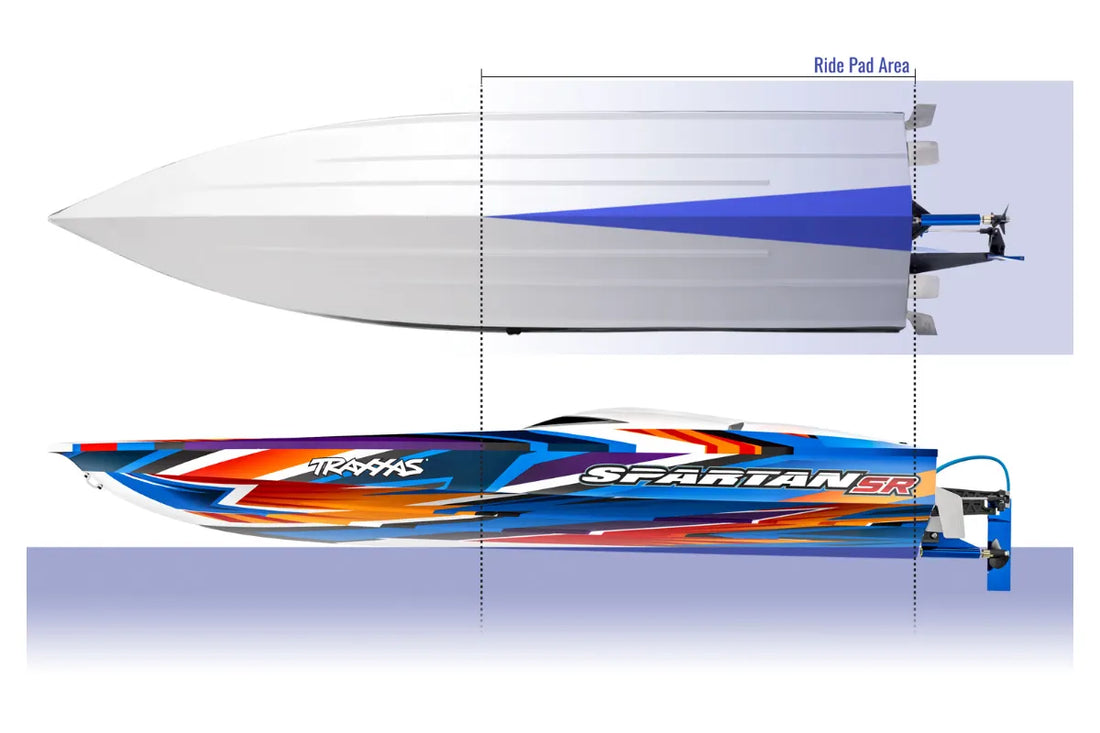 TRAXXAS SPARTAN SR 36" BRUSHLESS BOAT - RED