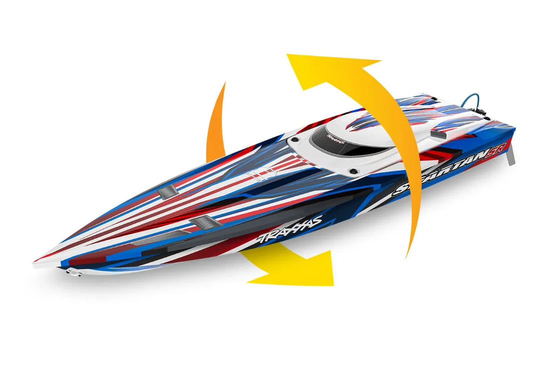 TRAXXAS SPARTAN SR 36" BRUSHLESS BOAT - RED