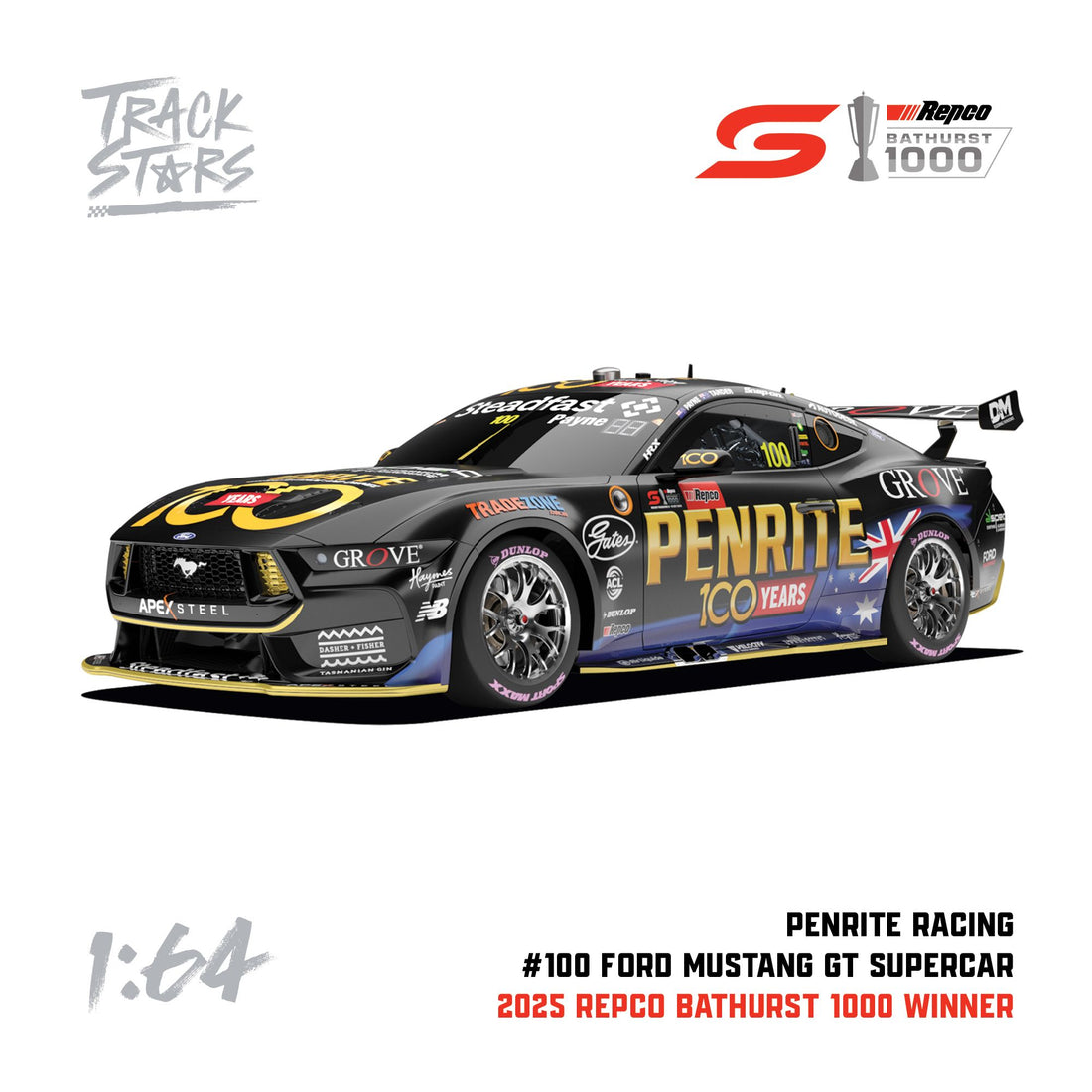 2025 REPCO BATHURST 1000 PODIUM TRIPLE SET - 1:64 SCALE DIECAST MODEL SET