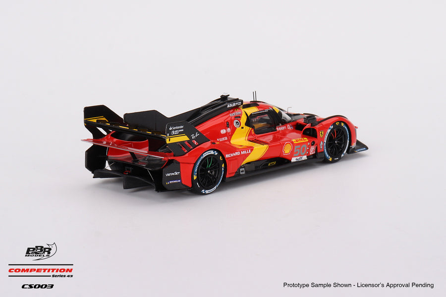 Ferrari 499P Team AF Corse 2023 - no.50 WEC 1000 Miles of Sebring 3rd Place - 1:43 Scale Model - BBR