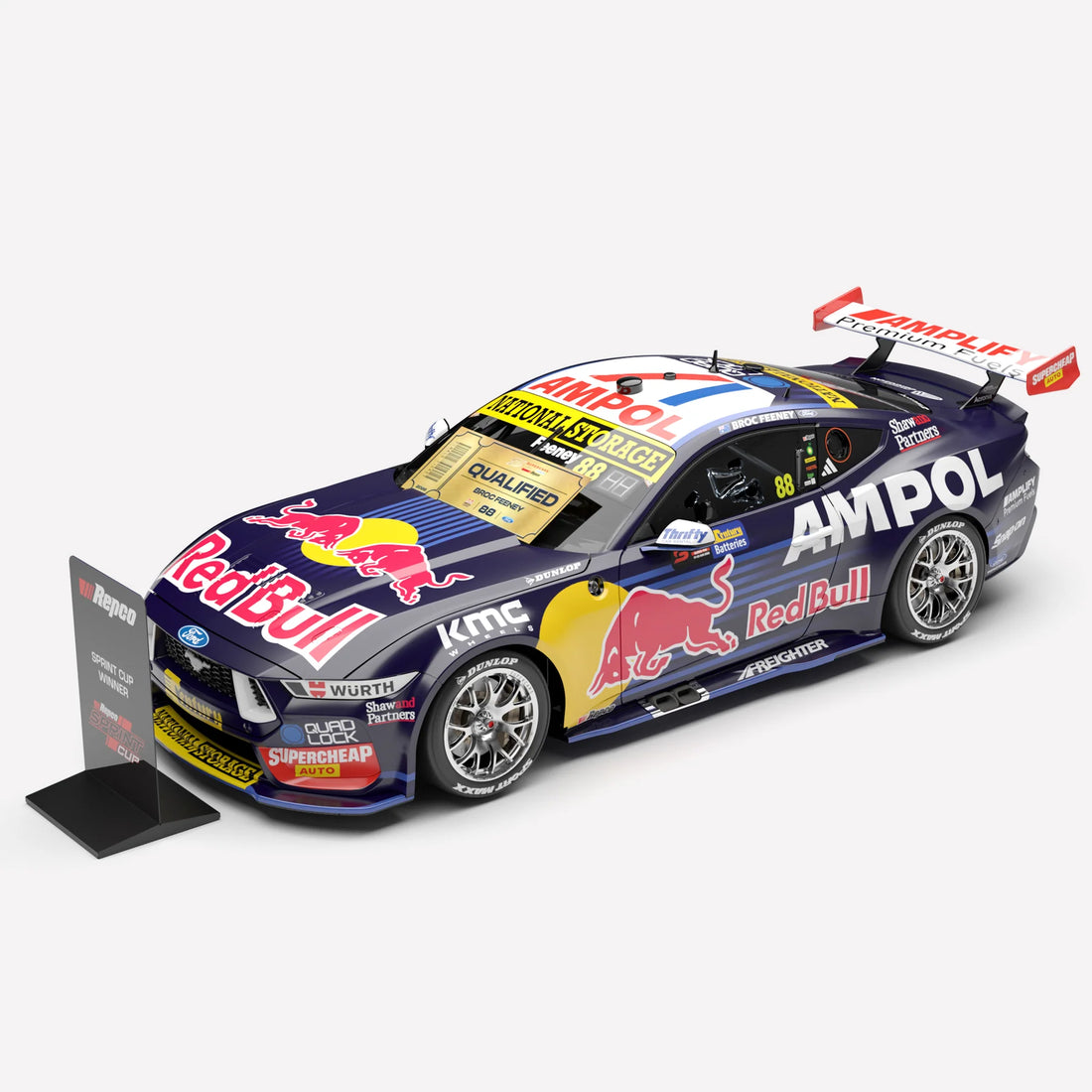 *PRE-ORDER* RED BULL AMPOL RACING #88 FORD MUSTANG GT - 2026 REPCO SPRINT CUP CHAMPION - 1:18 SCALE DIECAST MODEL - Authentic Collectables