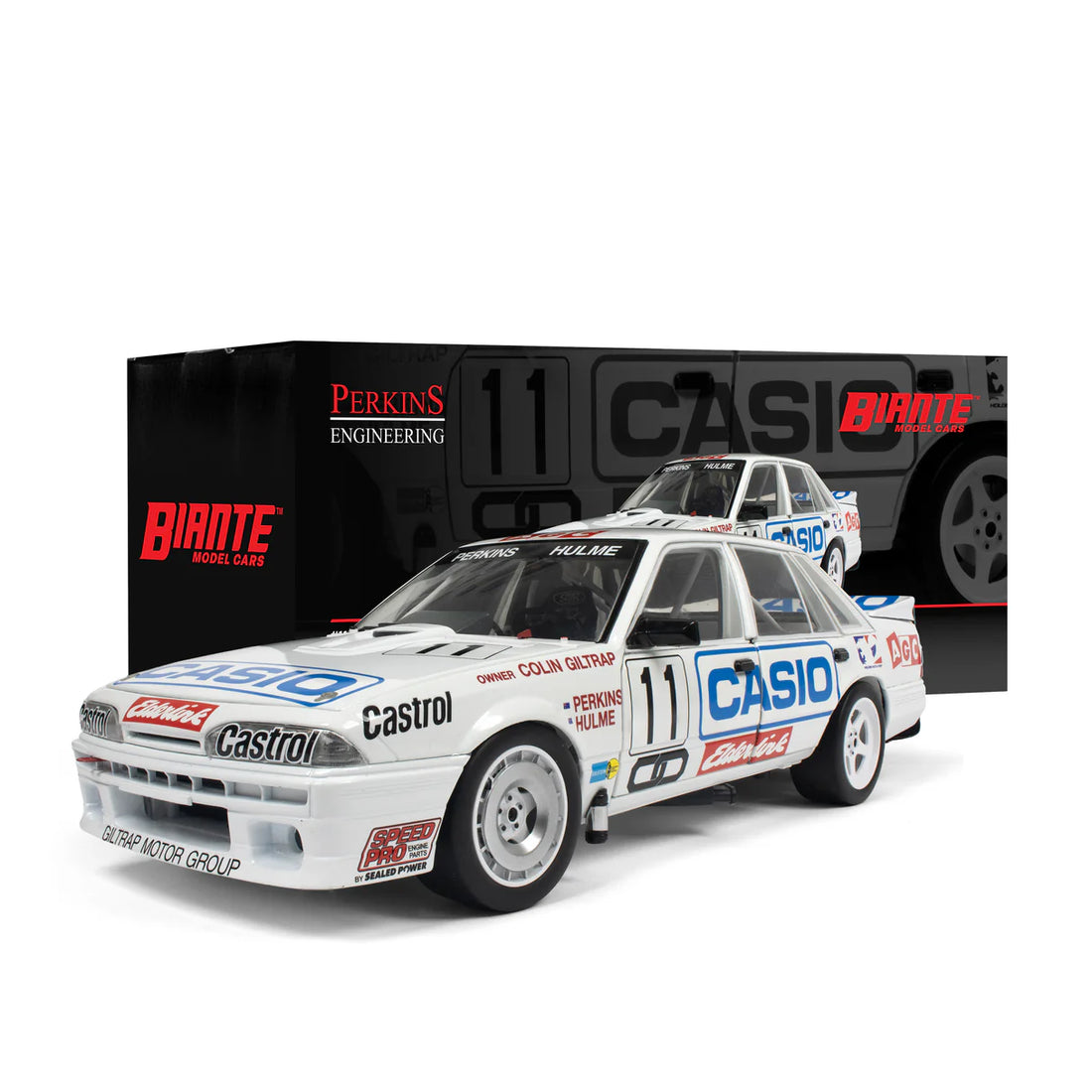 *PRE-ORDER* HOLDEN VL COMMODORE SS GROUP A - TEAM PERKINS - LARRY PERKINS #11 - 3RD PLACE - SOUTH PACIFIC TOURING CAR CHAMPIONSHIP - 1987 - 1:18 SCALE DIECAST MODEL - BIANTE