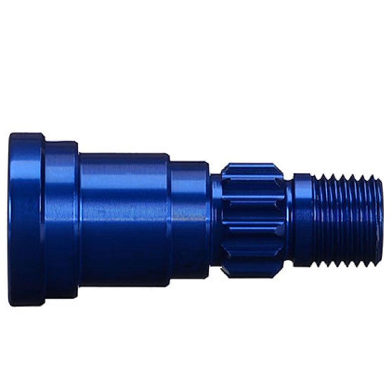 TRAXXAS STUB AXLE ALUM (BLUE-ANODIZED)