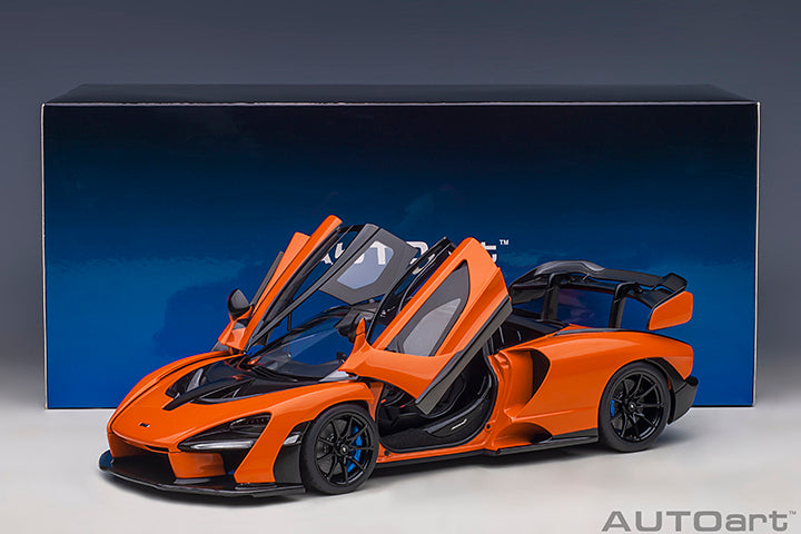 McLAREN SENNA (TROPHY MIRA/ORANGE) - 1:18 Scale Model - AUTOart