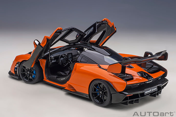 McLAREN SENNA (TROPHY MIRA/ORANGE) - 1:18 Scale Model - AUTOart