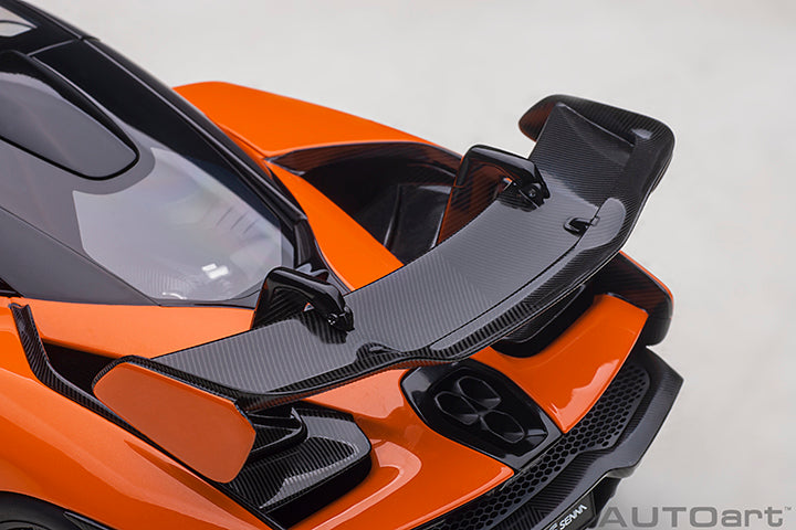 McLAREN SENNA (TROPHY MIRA/ORANGE) - 1:18 Scale Model - AUTOart