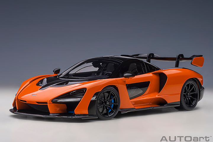 McLAREN SENNA (TROPHY MIRA/ORANGE) - 1:18 Scale Model - AUTOart