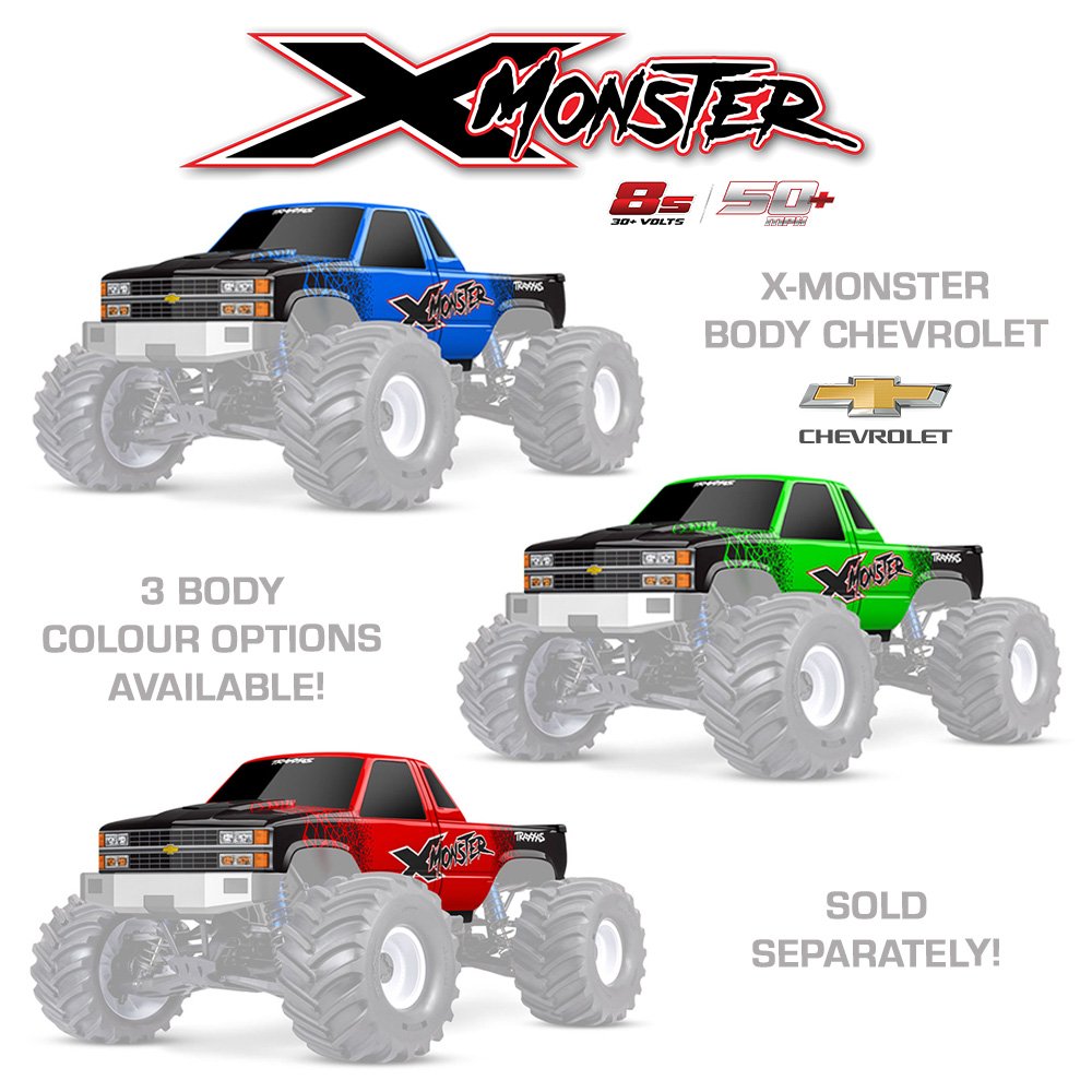 TRAXXAS X-MONSTER CHEVROLET GMT400 CK TRUCK BODY