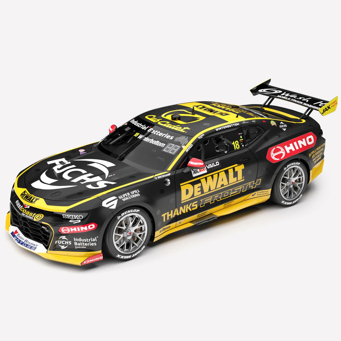 *PRE-ORDER* Mark Winterbottom - DEWALT Racing #18 Chevrolet Camaro ZL1 - 2024 Adelaide 500 Thanks Frosty Livery - 1:18 Scale Diecast Model - Authentic Collectables