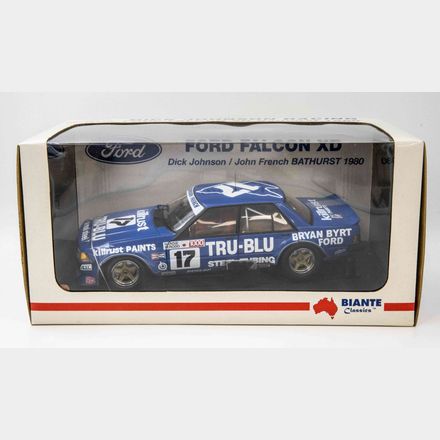 FORD FALCON XD 1980 BATHURST - #17 DICK JOHNSON/JOHN FRENCH - ‘TRU-BLU’ “THE ROCK - 1:18 SCALE DIECAST MODEL - AUTOart