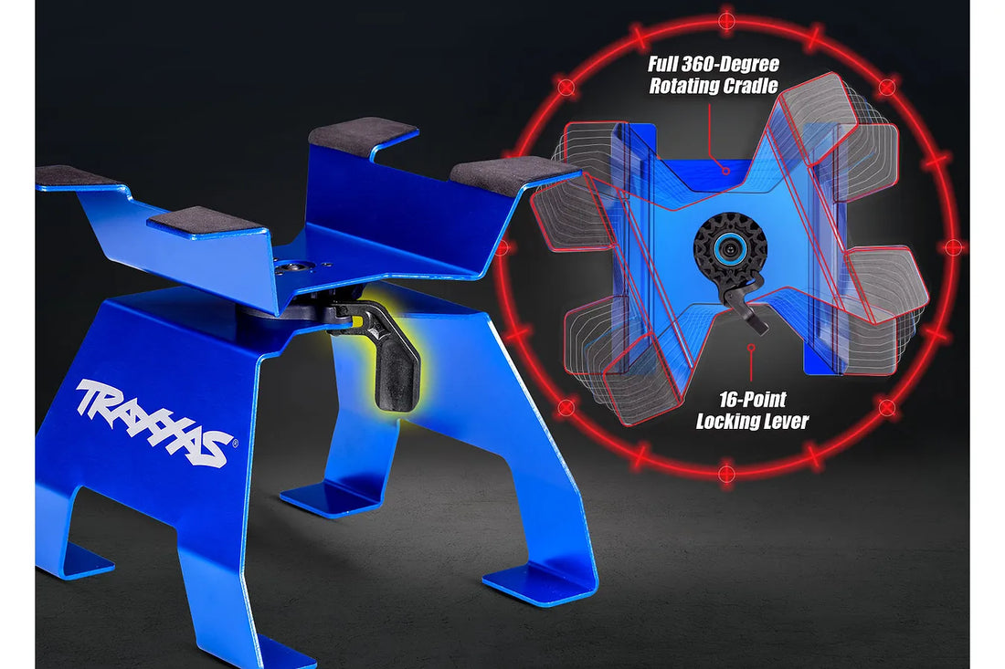 TRAXXAS RC CAR/TRUCK STAND X-TRUCKS 1/5 BLUE