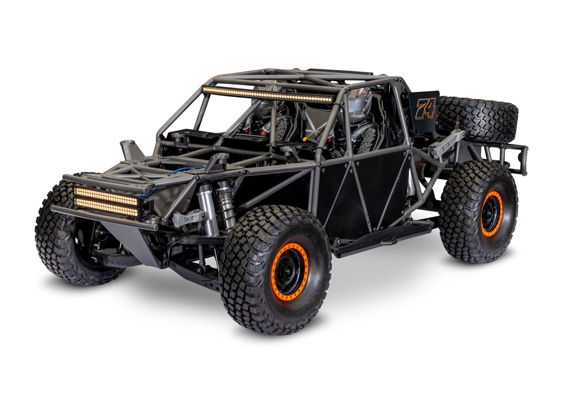 TRAXXAS UNLIMITED DESERT RACER 6S WD WITH LIGHTS - ORANGE (FOX)