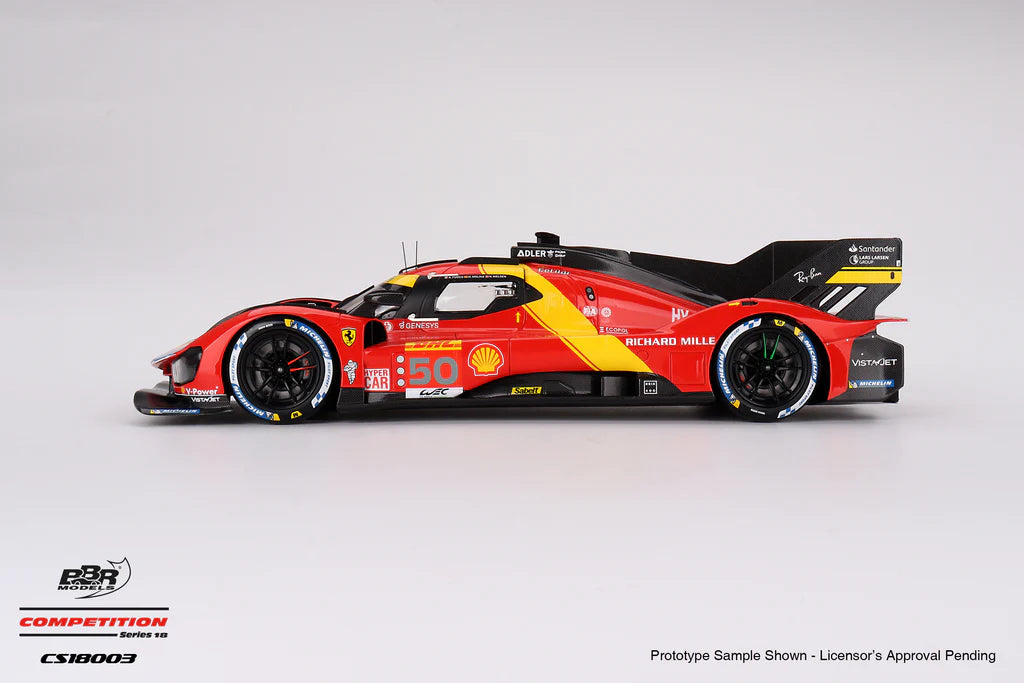 2023 WEC 1000 Miles of Sebring 3rd Place - #50 Ferrari 499P - 1:18 Scale Model - BBR