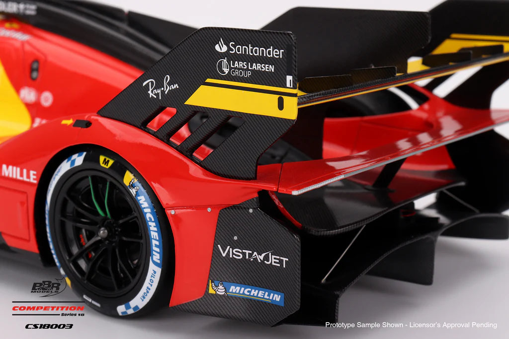 2023 WEC 1000 Miles of Sebring 3rd Place - #50 Ferrari 499P - 1:18 Scale Model - BBR