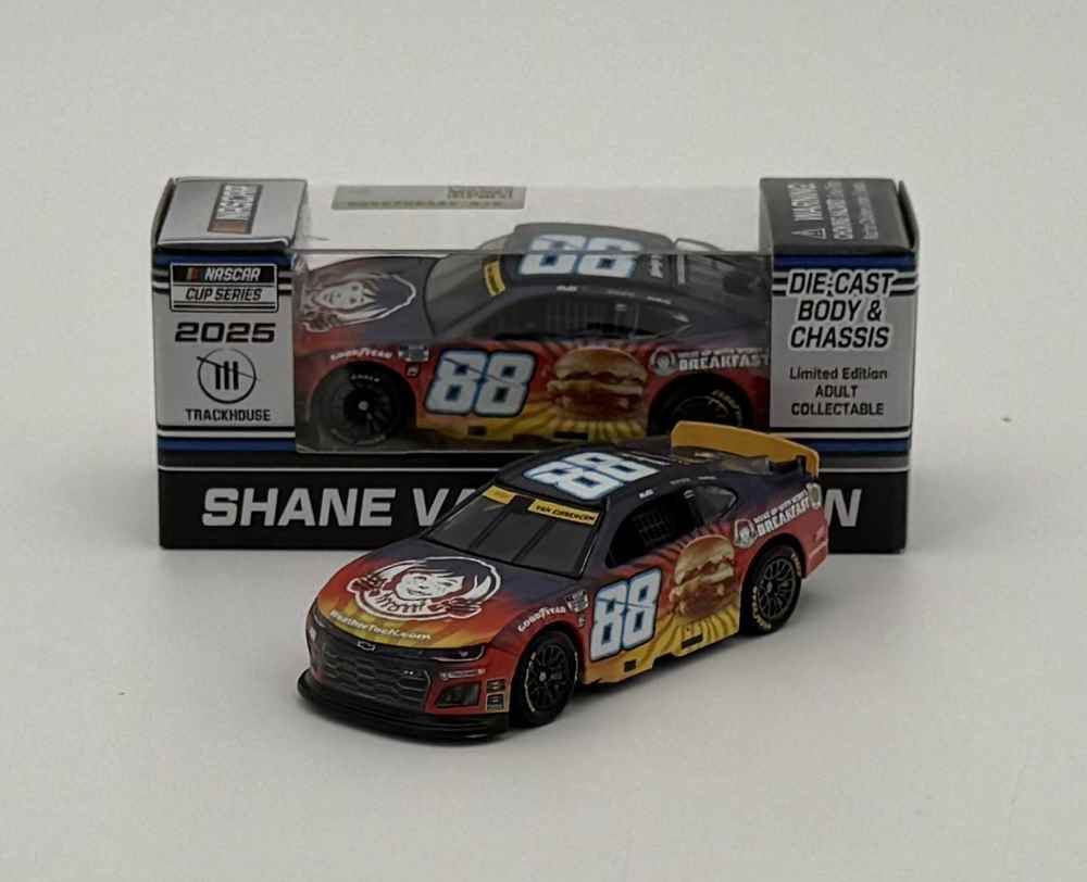 SHANE VAN GISBERGEN 2025 WENDY'S BREAKFAST BACONATOR 1:64 SCALE ARC DIECAST