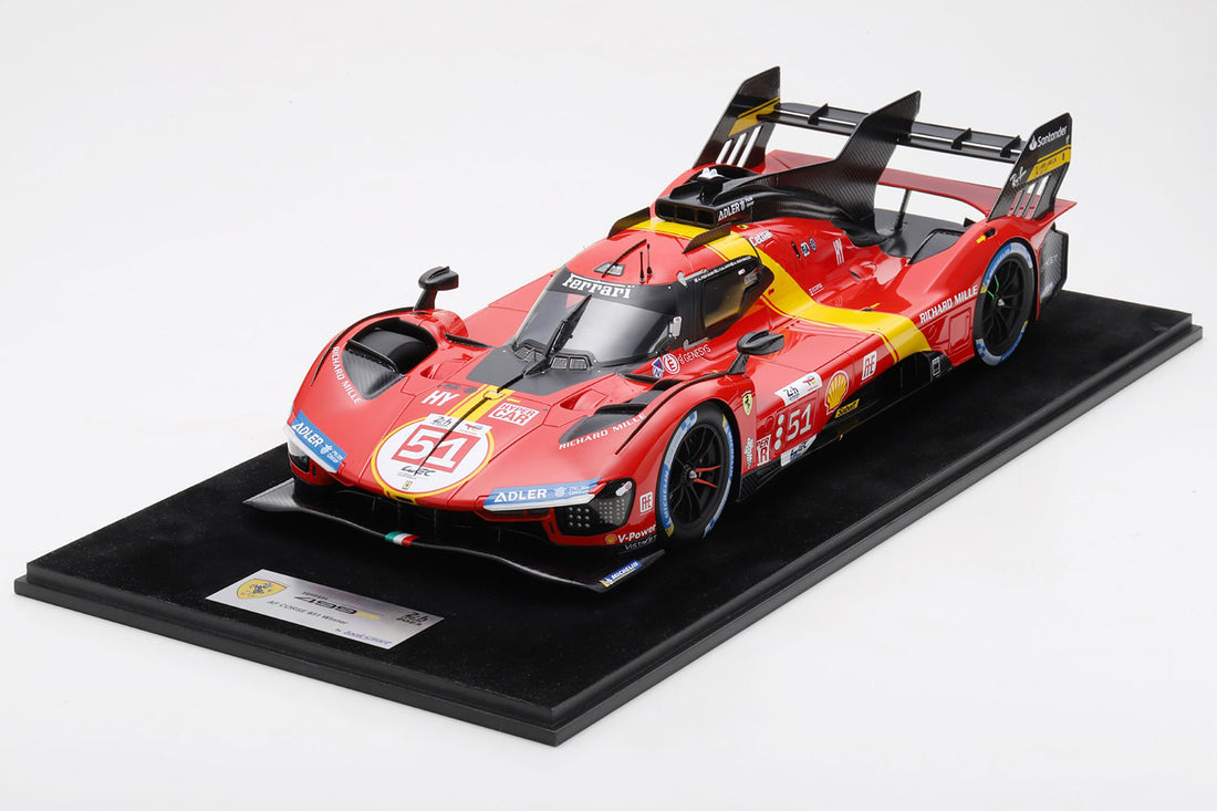 Ferrari 499P No.51 FERRARI AF CORSE  - Winner 24H Le Mans 2023 - A. Pier  Guidi - J. Calado - A. Giovinazzi - 1:43 Scale Model - Look Smart