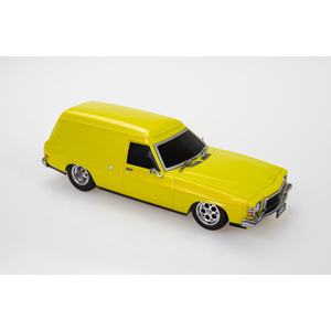 LIGHT UP YELLOW HJ PANEL VAN - SPECTRA RIDES - 1:24 SCALE