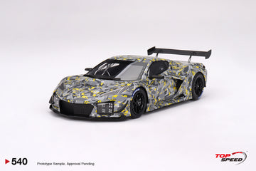 CHEVROLET CORVETTE Z06 GT3.R 2022 SEBRING TEST CAR - 1:18 SCALE MODEL - TOPSPEED