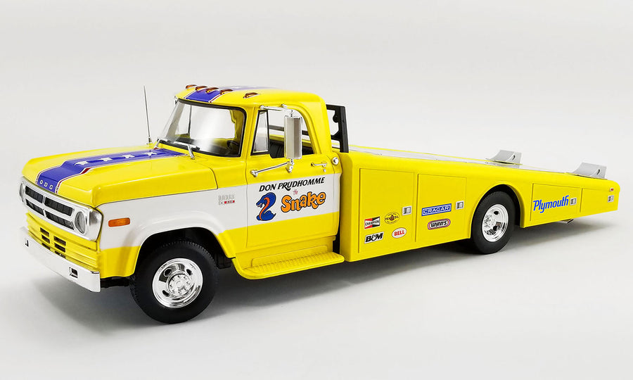 *PRE-ORDER* 1970 DODGE D-300 RAMP TRUCK - THE SNAKEZ 1:18 DIECAST MODEL - ACME